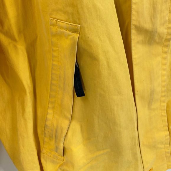 VTG Nautica Mens Jacket XL Bright Yellow Blue Zip - Picture 6 of 7